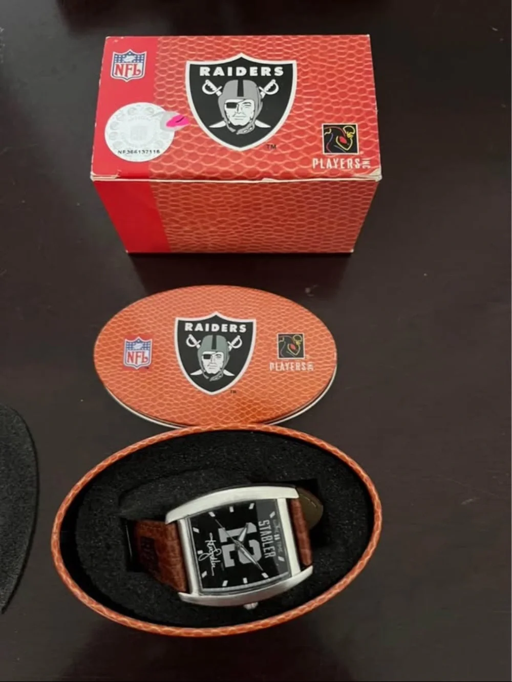 Ken Stabler’s Raiders Men's Brown Leather Watch